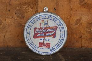 Vintage German Beer Brewery Round Thermometer 6