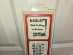 Negley’s Well Drilling Vintage Plastic Thermometer
