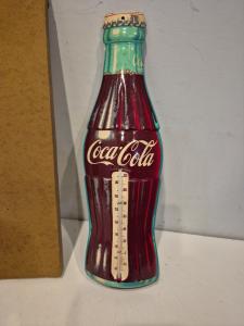 1950s Coca-Cola Metal Advertising Thermometer Collectible
