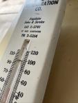 B & T Refrigeration Co Vintage Metal Thermometer