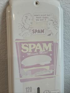 Vintage Hormel Foods "Spamtastic" Enamel Thermometer