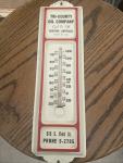 Vintage Oil Company Advertising Thermometer