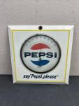 1960s Pepsi "Say Pepsi Please" Thermometer Sign