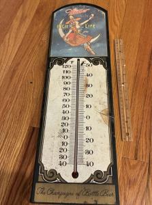 Miller High Life Beer Vintage Wall Thermometer