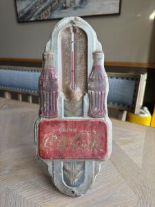 1940’s Coca Cola Twin Bottle Thermometer Sign