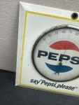 1960s Pepsi "Say Pepsi Please" Thermometer Sign