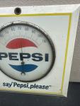 1960s Pepsi "Say Pepsi Please" Thermometer Sign