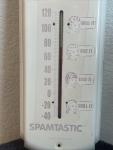 Vintage Hormel Foods "Spamtastic" Enamel Thermometer