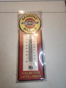 Chevrolet Vintage Metal 15" Advertising Thermometer