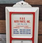 K & G I-Way Auto Parts Vintage Thermometer