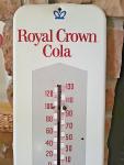 Royal Crown Cola Vintage Metal Wall Thermometer