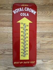 Royal Crown Soda Thermometer Sign - 26" x 10