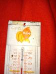 Vintage Dole Banana Advertising Thermometer Sign 7.5