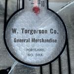 Vintage Portland General Merchandise Thermometer Mirror