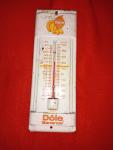 Vintage Dole Banana Advertising Thermometer Sign 7.5