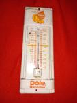 Vintage Dole Banana Advertising Thermometer Sign 7.5