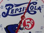 Pepsi-Cola 5c Policemen Round Thermometer Sign