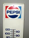 Vintage 1975 Pepsi Soda Thermometer Sign Display