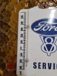Vintage Ford Porcelain Thermometer V8 Motor Service