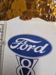 Vintage Ford Porcelain Thermometer V8 Motor Service