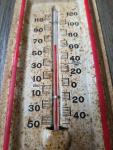 Gordman Seed Vintage Metal Advertising Thermometer