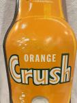 Vintage Orange Crush Soda Bottle Thermometer Sign