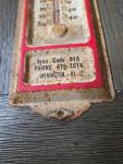 Gordman Seed Vintage Metal Advertising Thermometer