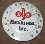 Vintage Round Bearings Advertising Wall Thermometer