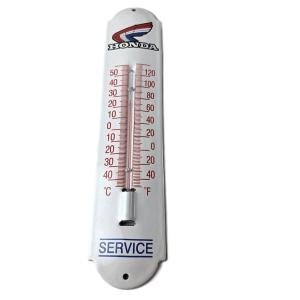 Vintage Honda Gas Pump Porcelain Thermometer Sign