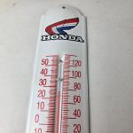 Vintage Honda Gas Pump Porcelain Thermometer Sign
