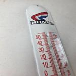 Vintage Honda Gas Pump Porcelain Thermometer Sign