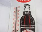 Vintage Ma's Root Beer Tin Wall Thermometer
