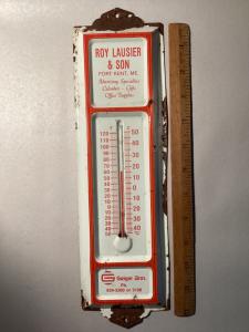 Vintage 1970s Business Advertising Thermometer