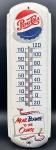 Pepsi Cola Metal Wall Thermometer Bottle Cap Sign