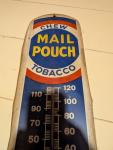 Vintage Chew Mail Pouch Tobacco Thermometer 39" x 8