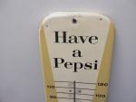 Vintage Pepsi Cola Tin Wall Thermometer