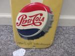 Vintage Pepsi Cola Tin Wall Thermometer