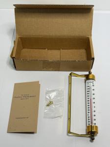 LL Bean Brass Hanging Vermont Thermometer