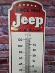 Vintage Jeep Thermometer Gas Oil Garage Sign