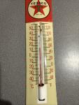 Vintage Texaco Porcelain Thermometer Sign 12”
