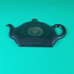 1940s Cooper USA Black Metal Teapot Thermometer