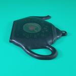 1940s Cooper USA Black Metal Teapot Thermometer