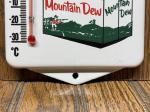 Vintage Mountain Dew Porcelain Thermometer Sign