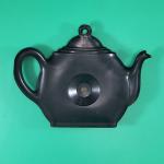 1940s Cooper USA Black Metal Teapot Thermometer