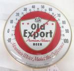 Vintage Export Beer 10" Round Thermometer