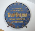 Vintage DUO-THERM Round Thermometer Advertising Sign