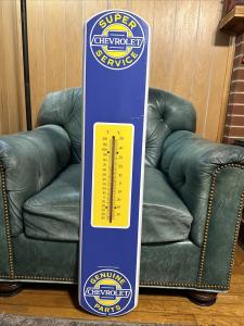 Chevy Gas Oil Advertising Thermometer