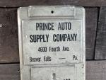 Vintage Prince Auto Supply Thermometer, Beaver Falls
