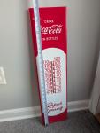 Coca-Cola Red & White Metal Thermometer