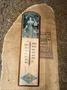1980 Pepsi Cola Wooden Advertising Thermometer